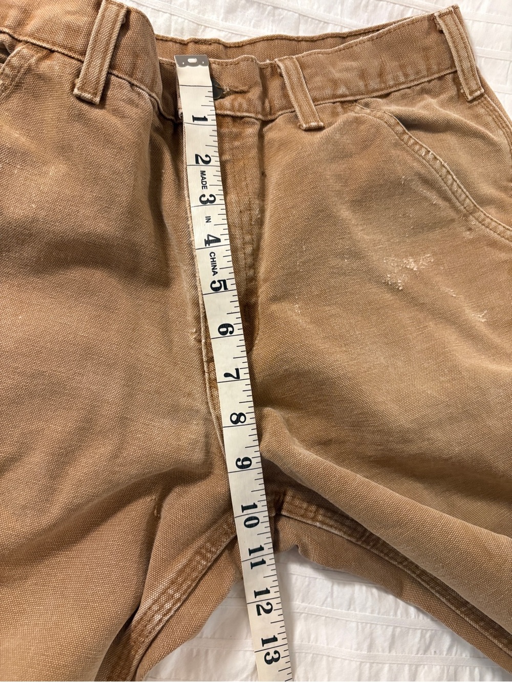 Carhartt Men's Tan Cargo Work Pants - Picture 7 of 10